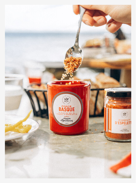 Force Basque - Fleur de Sel et Piment d'Espelette - 70g - Élysée x Maison Arostéguy