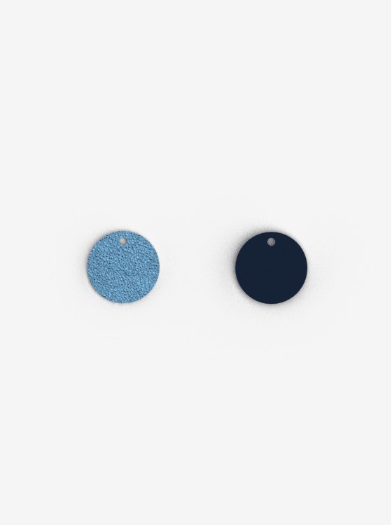 20 mm Leather Insert for Pendant – Starry Sky / Navy – Les Georgettes