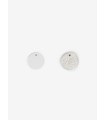 Cuir pour pendentif 20mm - Blanc / Blanc nacré - Les Georgettes