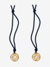 Cuir pour pendentif 20mm - Blanc / Blanc nacré - Les Georgettes