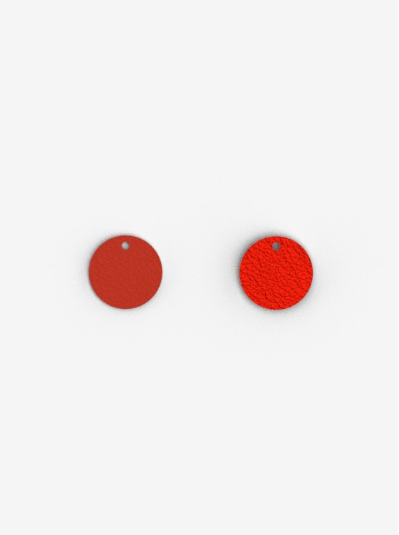 20 mm Leather Insert for Pendant – Passion Red / Glamour – Les Georgettes
