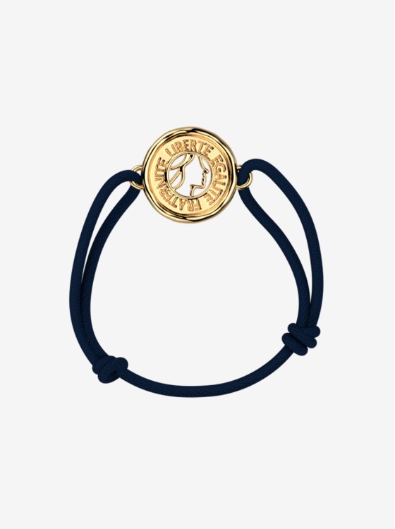 Bracelet cordon Doré Marianne 20 mm - Élysée x Les Georgettes