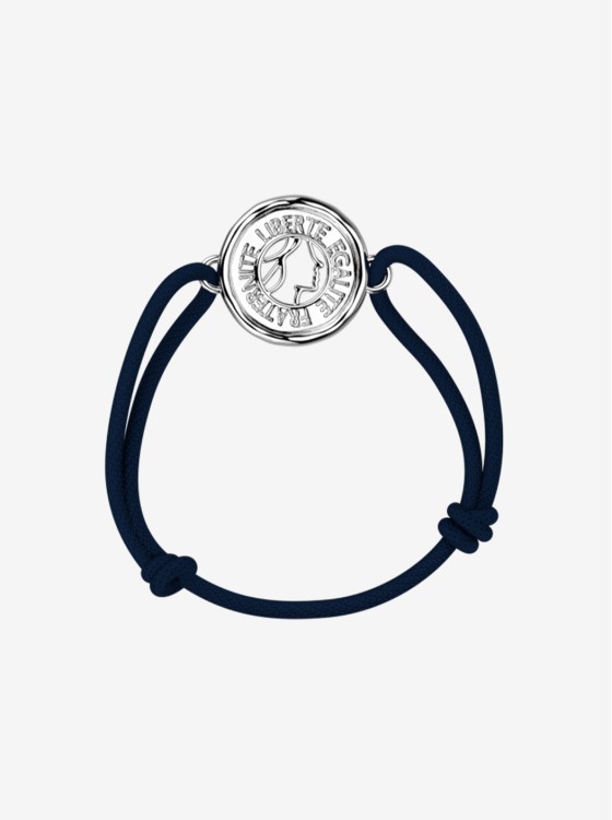 Bracelet cordon Argenté Marianne 20 mm - Élysée x Les Georgettes