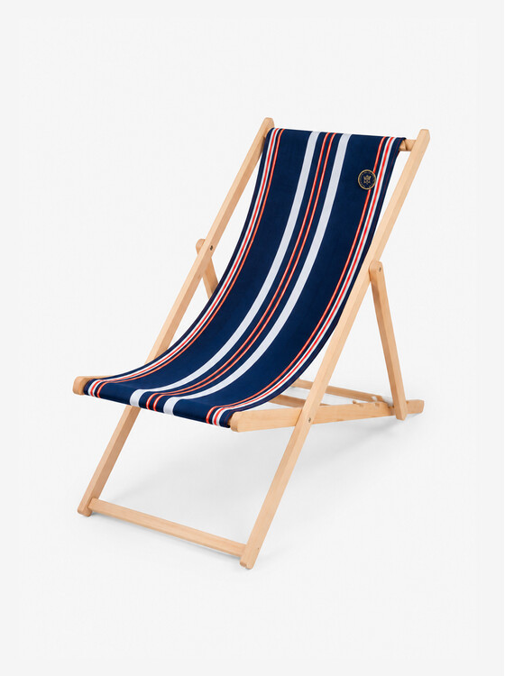 Basque Fabric Deck Chair Canvas – Élysée x Artiga