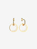Boucles d'oreilles dorées Cocorico 20 mm - Élysée x Les Georgettes