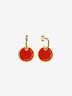 Boucles d'oreilles dorées Cocorico 20 mm - Élysée x Les Georgettes