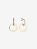 Boucles d'oreilles dorées Cocorico 20 mm - Élysée x Les Georgettes