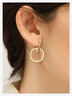 Boucles d'oreilles dorées Cocorico 20 mm - Élysée x Les Georgettes