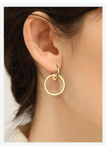 Boucles d'oreilles dorées Cocorico 20 mm - Élysée x Les Georgettes
