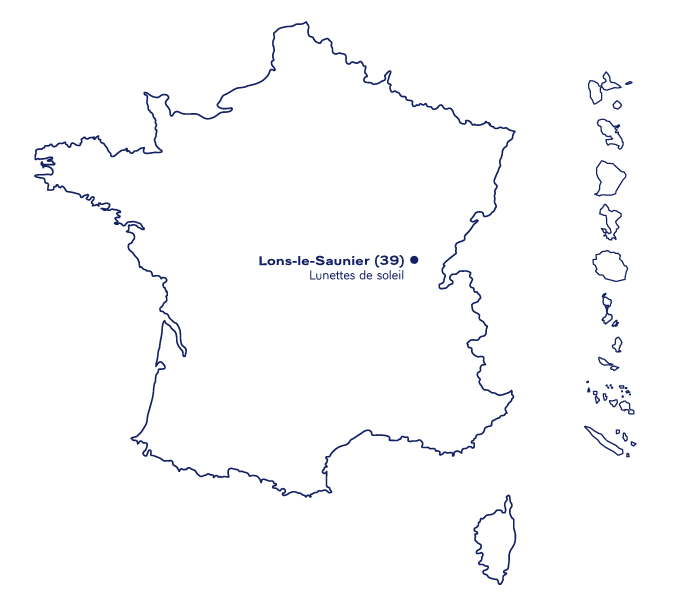 Les lunettes de soleil Elysée sont fabriquées à Lons-le-Saunier